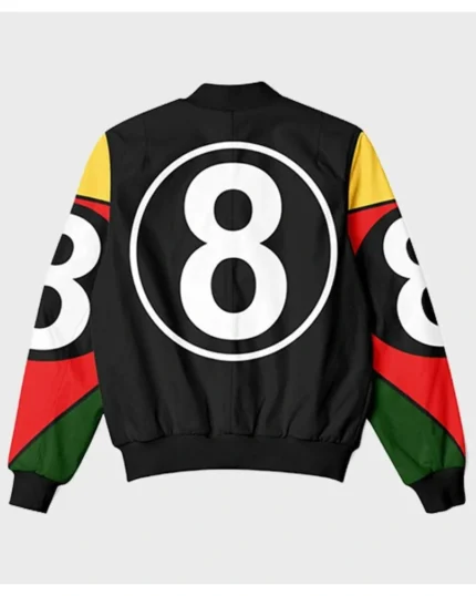 8 Ball 90s Black Vintage Bomber Jacket