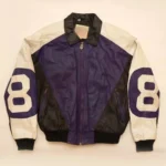  Michael Hoban 8 Ball Logo Purple and Black Jacket