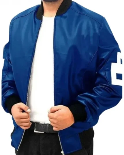 David Puddy Seinfeld 8 Ball Blue Bomber Jacket