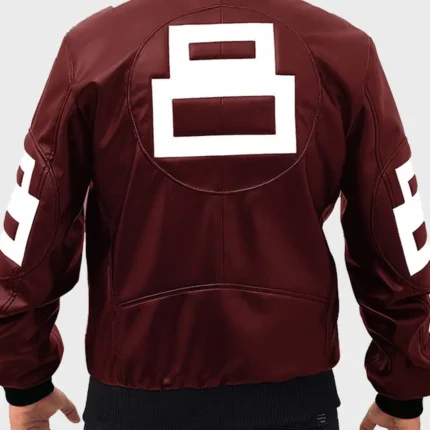 David Puddy Seinfeld 8 Ball Maroon Jacket