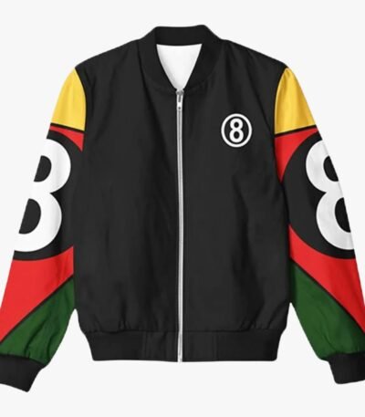8 Ball 90s Black Vintage Bomber Jacket