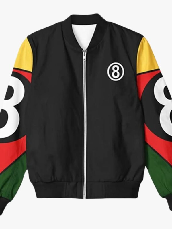 8 Ball 90s Black Vintage Bomber Jacket