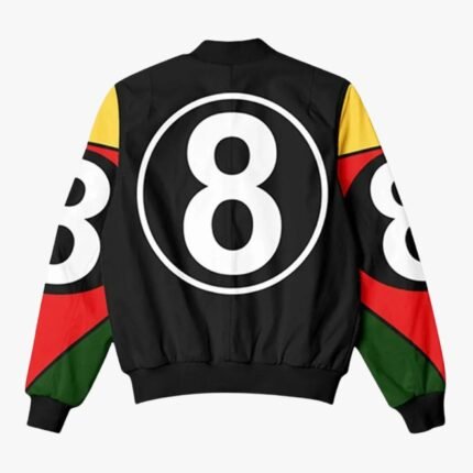 8 Ball 90s Black Vintage Bomber Jacket