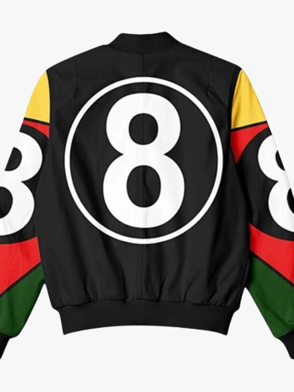 8 Ball 90s Black Vintage Bomber Jacket