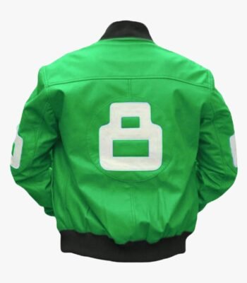 8 Ball Green Bomber Jacket