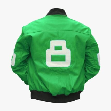 8 Ball Green Bomber Jacket