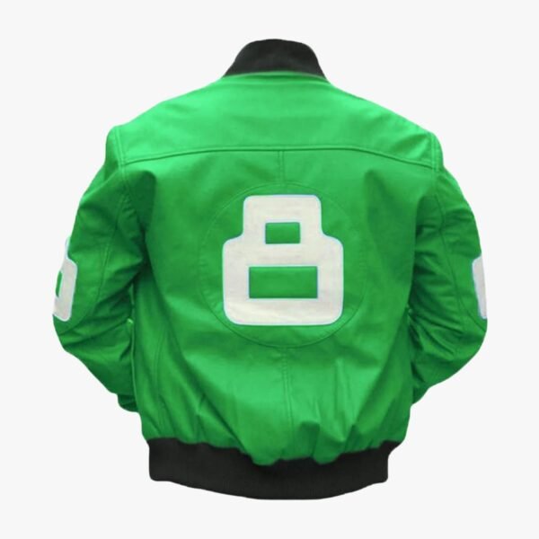 8 Ball Green Bomber Jacket