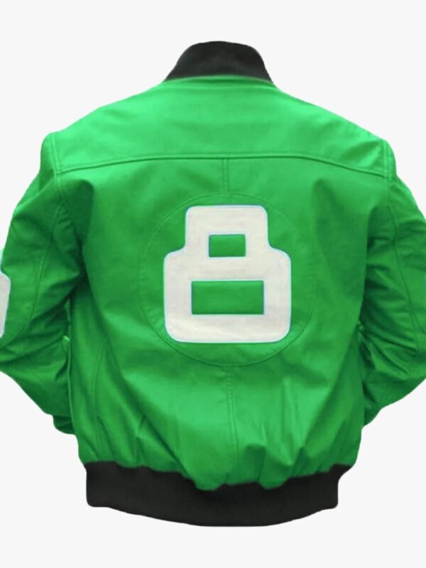 8 Ball Green Bomber Jacket