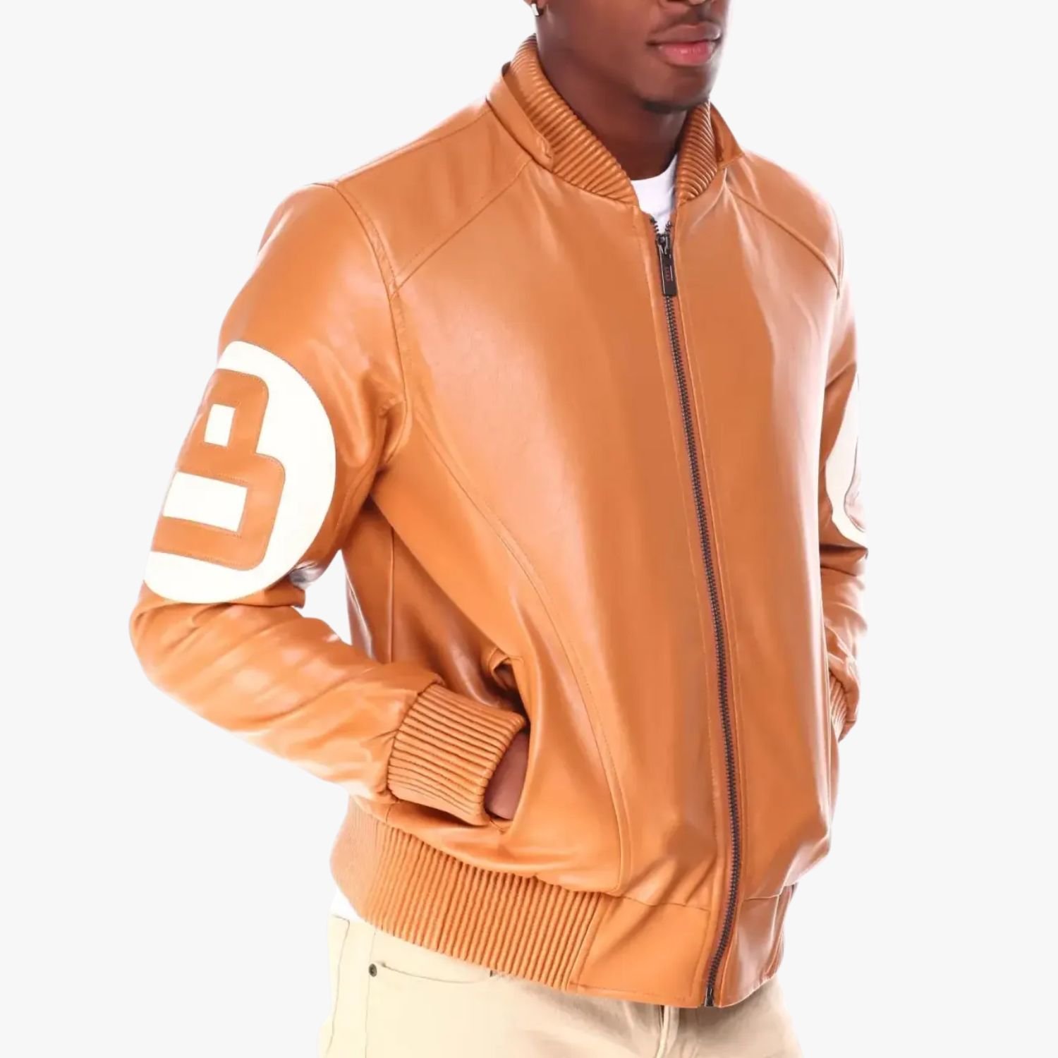 8 Ball Orange Fur Hooded Leather Jacket 8 Ball Orange Fur Hooded Leather Jacket