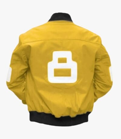 8 Ball Yellow Bomber Jacket