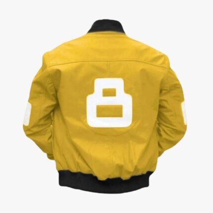 8 Ball Yellow Bomber Jacket