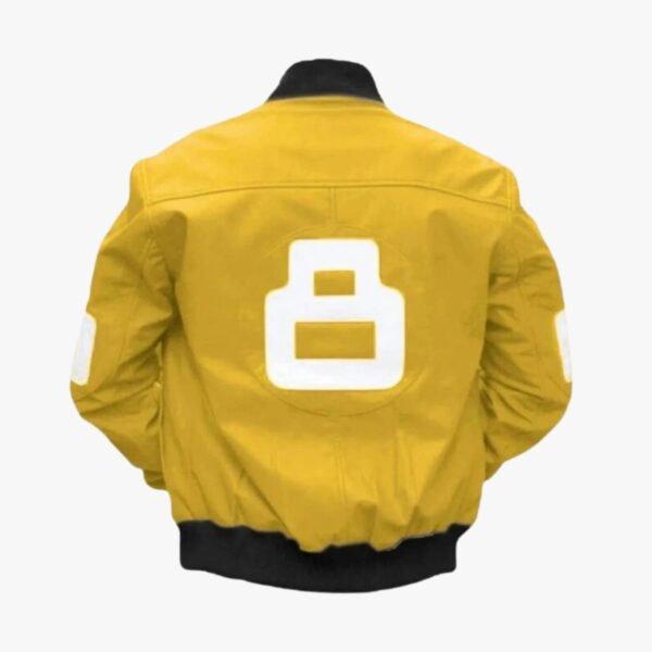 8 Ball Yellow Bomber Jacket