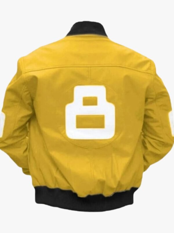 8 Ball Yellow Bomber Jacket
