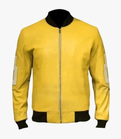 8 Ball Yellow Bomber Jacket