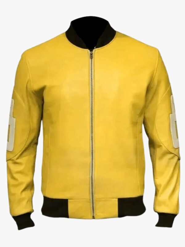 8 Ball Yellow Bomber Jacket