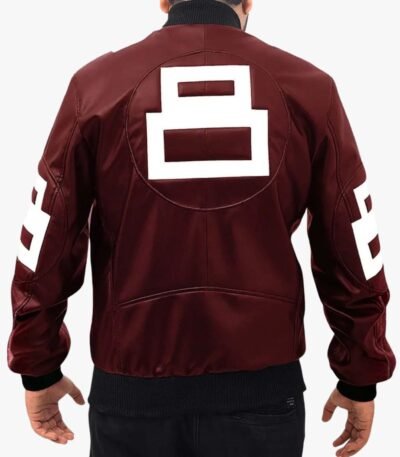 David Puddy Seinfeld 8 Ball Maroon Jacket