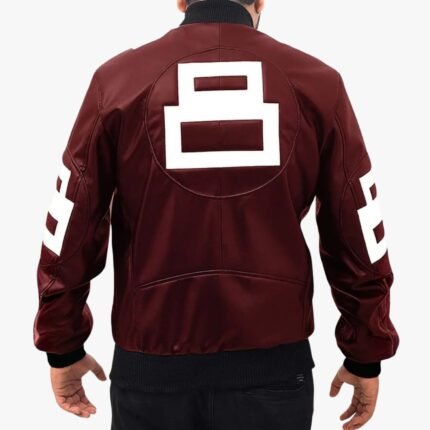 David Puddy Seinfeld 8 Ball Maroon Jacket