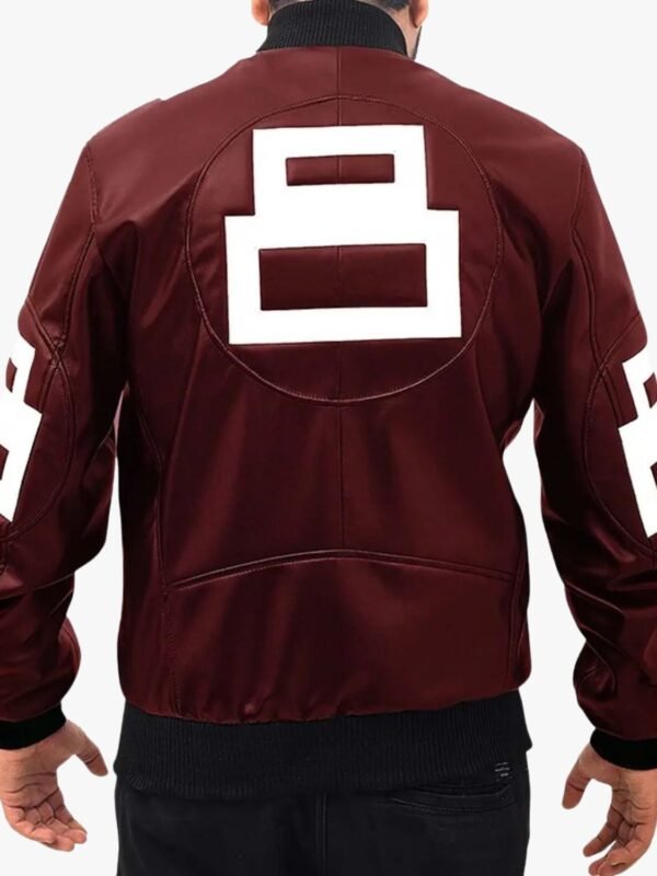 David Puddy Seinfeld 8 Ball Maroon Jacket