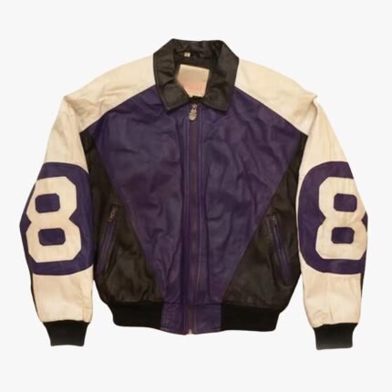 Michael Hoban 8 Ball Logo Purple and Black Jacket