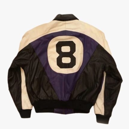 Michael Hoban 8 Ball Logo Purple and Black Jacket