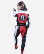 Womens 8 Ball Multicolor Leather Tracksuit