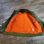 Ron Bass Kinging Olive Green Leather Jacket