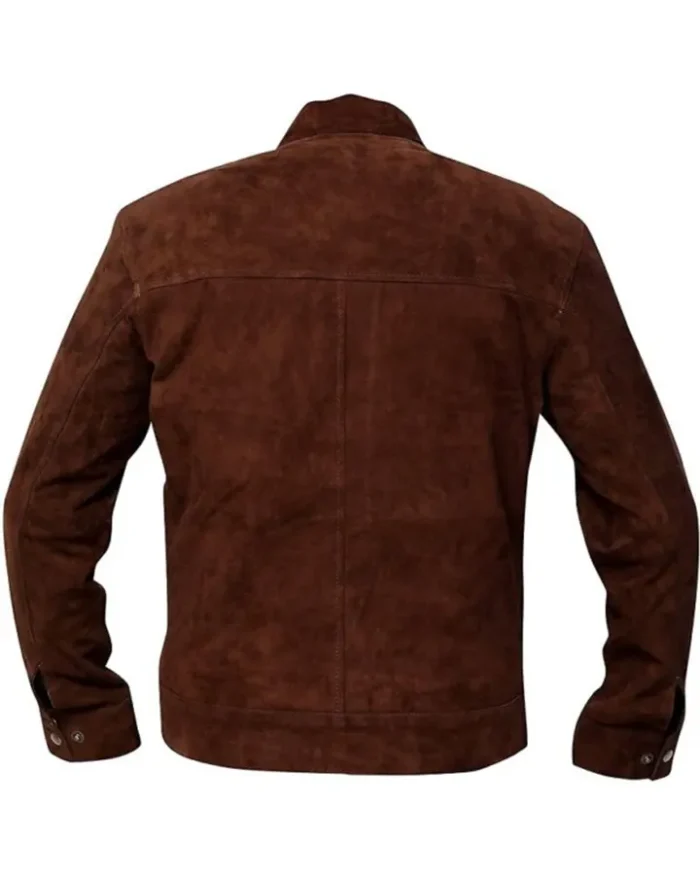 Men’s Slim Fit Biker Coffee Brown Bomber Jacket