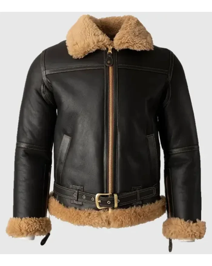 Lewis Battle SF Bomber Shearling Fur Jacket