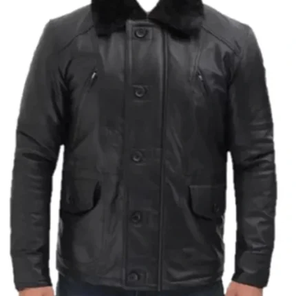 Amandad Four Pockets Shearling Leather Jacket