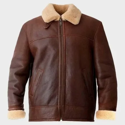 Clark Shearling Leather Brown Jacket