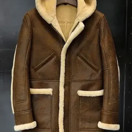 Joshua Brown Fur Hooded Leather Jacket