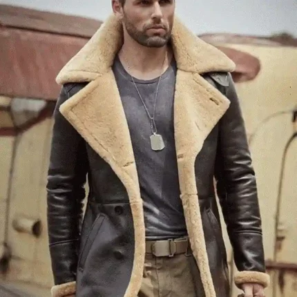 Jorge-SF Shearling Brown Leather Long Coat