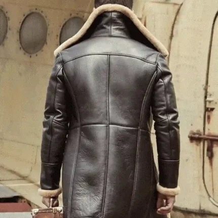 Jorge-SF Shearling Brown Leather Long Coat