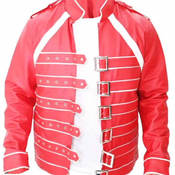  Queen Rock Band Military Red Jacket
