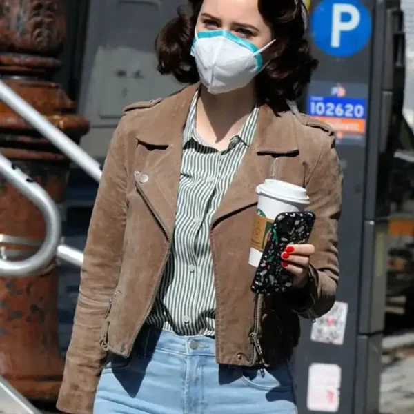 The Marvelous Mrs. Maisel Rachel Brosnahan S04 Brown Jacket