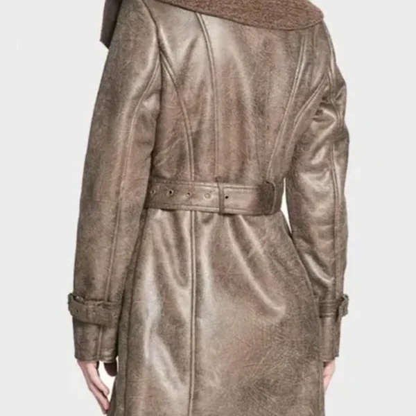 Becky Faux Shearling Mid-Length Duster Coat