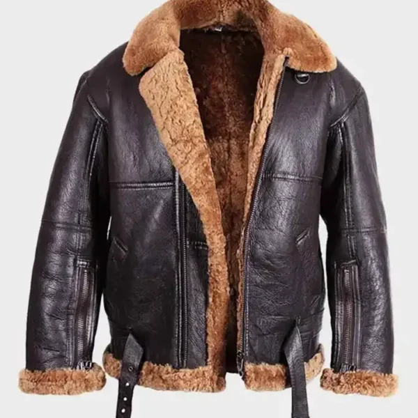 Larry Sheepskin Flying SF Brown Shearling Jacket