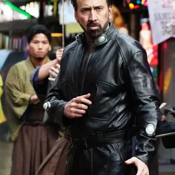  Nicolas Cage Prisoners of the Ghostland Hero Real Leather Jacket