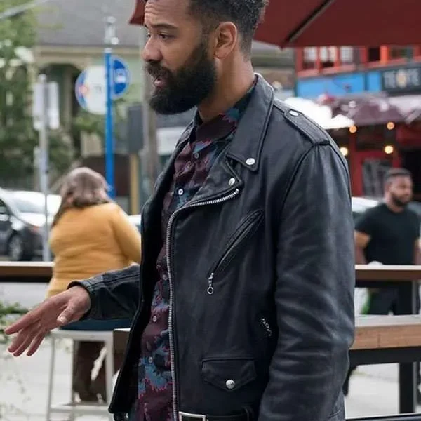  Ian Owens Shrill Black Leather Jacket