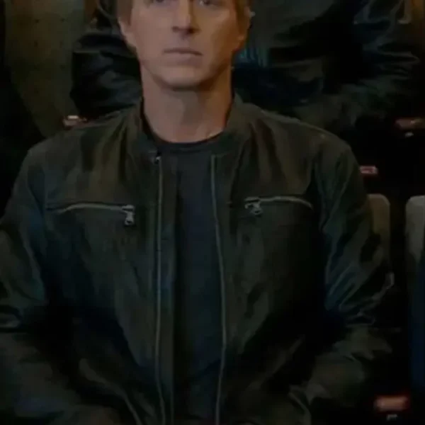 Johnny Lawrence Cobra Kai S3 Black Leather Jacket