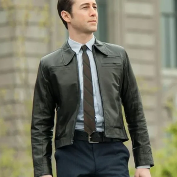  Joseph Gordon-Levitt Looper Black Leather Jacket