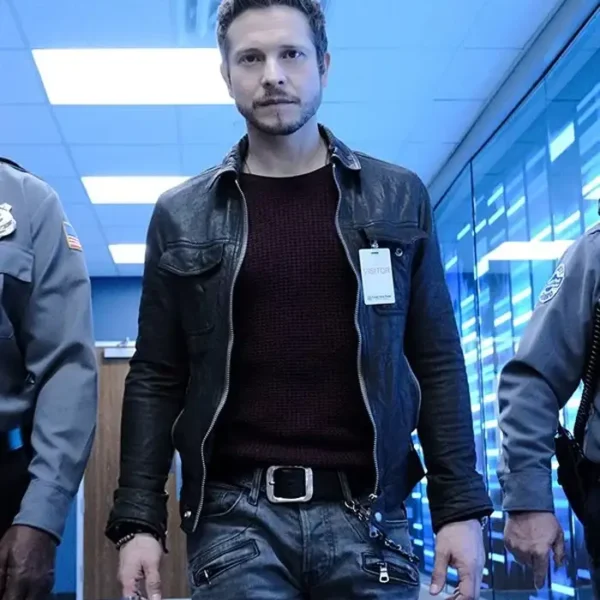  Conrad Hawkins The Resident Black Leather Jacket