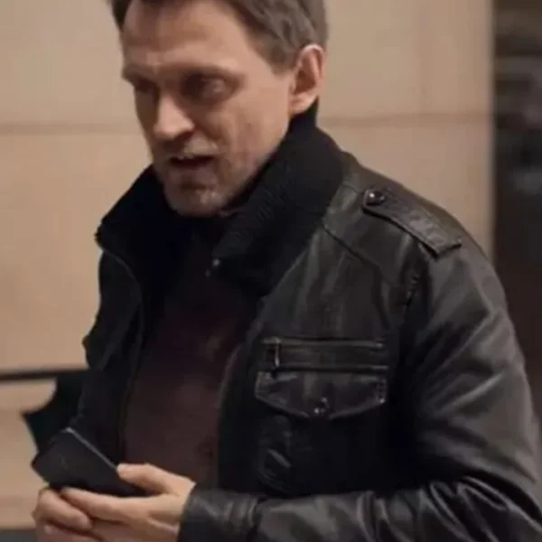  Lupin Captain Romain Laugier Black Leather Jacket