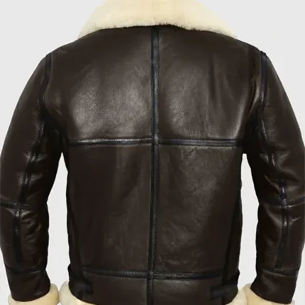 Roy B-3 Shearling Brown Leather Aviator Jacket