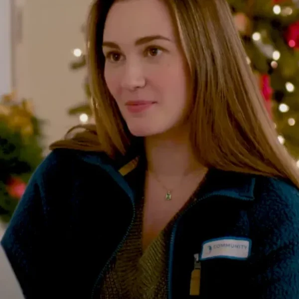 A Godwink Christmas Miracle of Love Joy Teal Sherpa Jacket