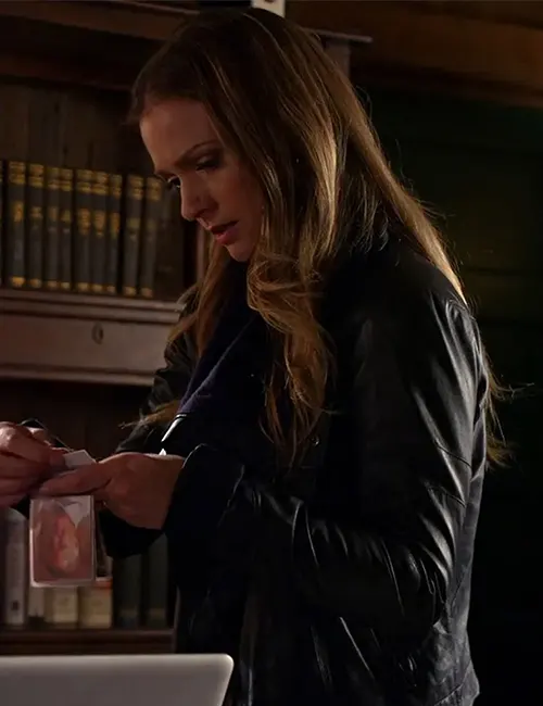 A.J. Cook Criminal Minds S10 Biker Jacket