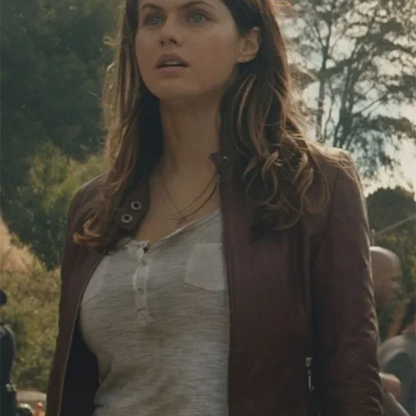 Alexandra Daddario San Andreas Movie Leather Jacket