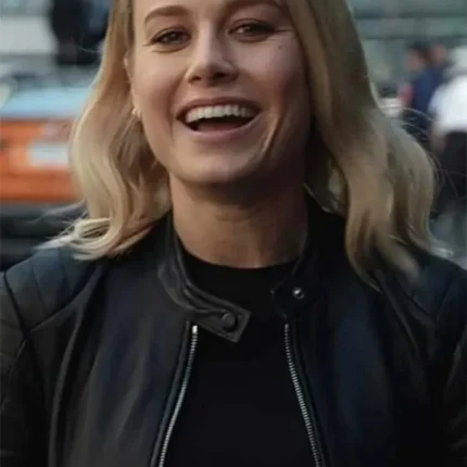 Super Bowl Nissan Commercial Ad Brie Larson Leather Jacket