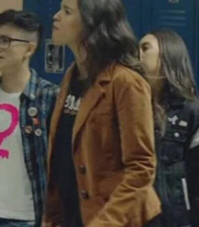 13 Reasons Why Jessica Davis Brown Leather Jacket