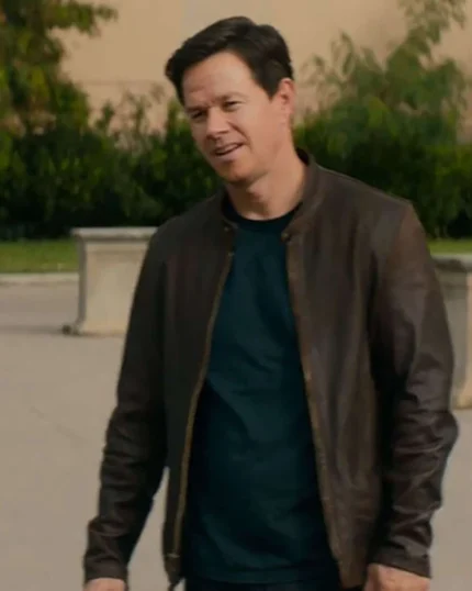 Mark Wahlberg Uncharted Brown Leather Jacket